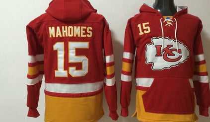 kansas City Chiefs Patrick Mahomes hockey Style hooded sweatshirt