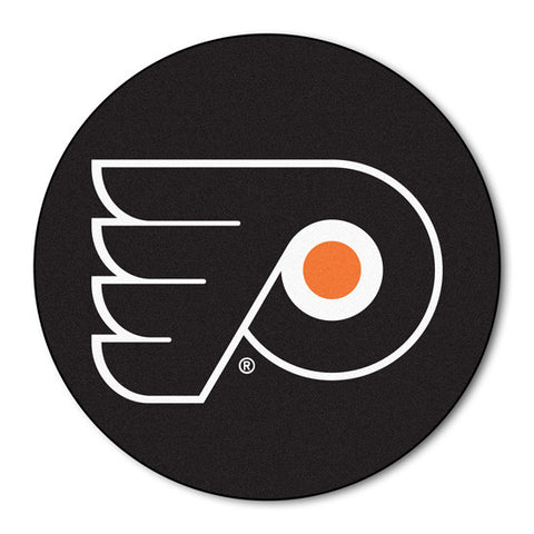 Philadelphia Flyers puck shaped floor mat - Sports Nut Emporium