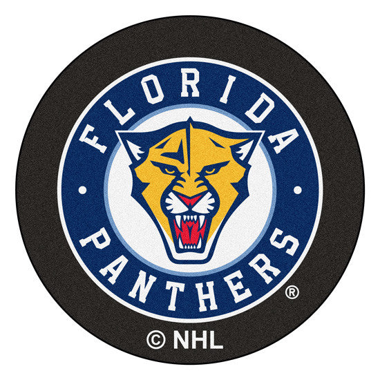 Florida Panthers puck shaped floor mat - Sports Nut Emporium