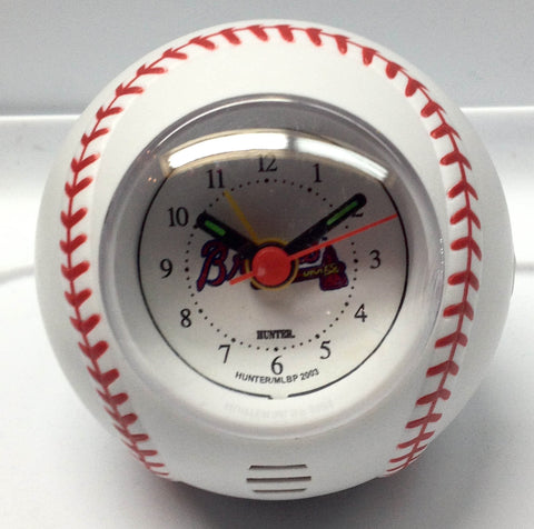 Atlanta Braves Baseball Travel Alarm Clock - Sports Nut Emporium
