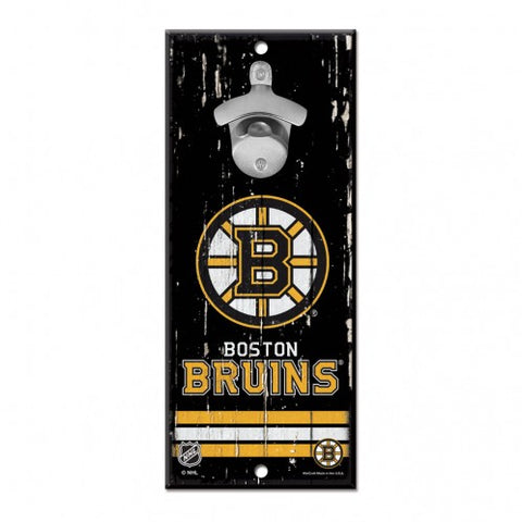 Boston Bruins Bottle Opener Sign - Sports Nut Emporium