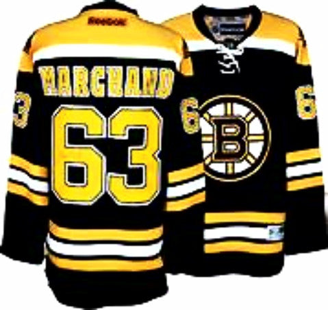 Brad Marchand #63 Boston Bruins  black stitched NHL hockey  jersey - Sports Nut Emporium
