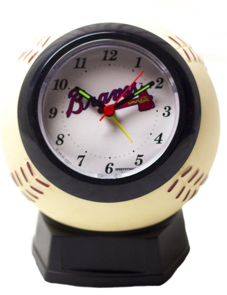 Atlanta Braves MLB Baseball Alarm Clcock - Sports Nut Emporium