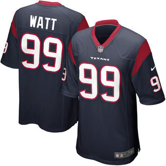 J J  Watt  Houston Texans Nike elite NFL football jersey . (Blue) - Sports Nut Emporium