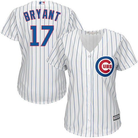 Kris Bryant Women's Chicago Cubs Majestic White Home Cool Base Player Jersey - Sports Nut Emporium
