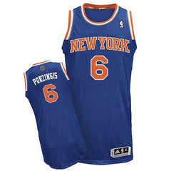 Kristaps Porzingis Blue Stitched NBA New york Knicks Jersey - Sports Nut Emporium