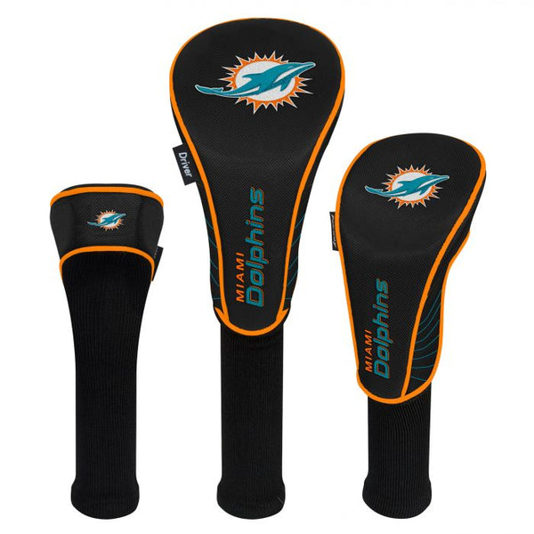 Miami Dolphins Golf Head Covers set of 3