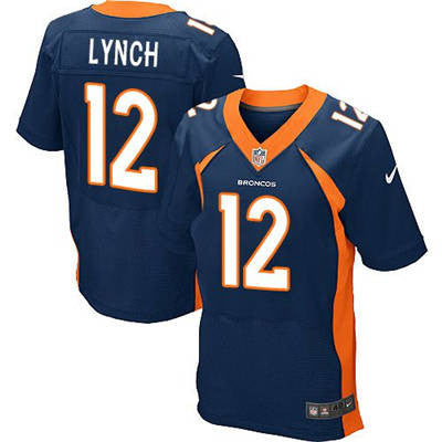 Paxton Lynch Denver Broncos Navy Blue Men's Stitched NFL New Elite Jersey - Sports Nut Emporium