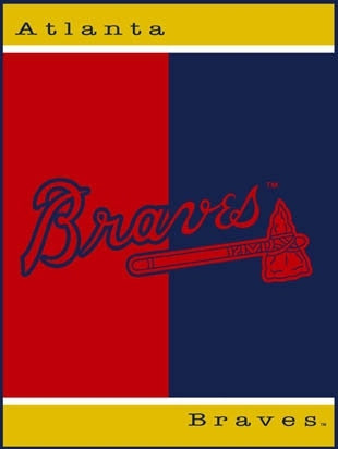Atlanta Braves all star blanket / throw - Sports Nut Emporium