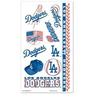 Los Angles Dodgers temporary tattoos - Sports Nut Emporium