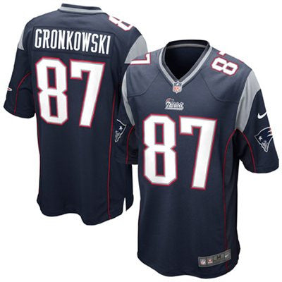 Rob Gronkowski Nike Elite New England Patriots NFL Stitched football jersey (Blue) - Sports Nut Emporium