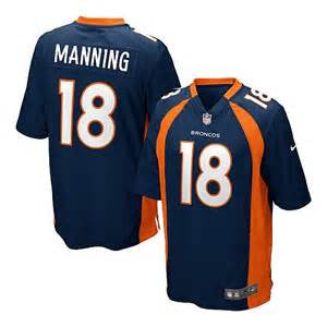 Payton Manning Nike Elite  NFL Football jersey (Blue) - Sports Nut Emporium