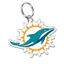 Miami Dolphins Acrlic premium key ring - Sports Nut Emporium
