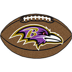 Baltimore Ravens football shaped mat - Sports Nut Emporium