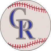 Colorado Rockies baseball floor mat - Sports Nut Emporium