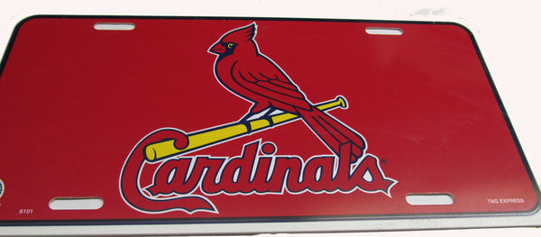 St. Louis Cardinals Baseball Lightweight Metal License Plate
