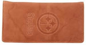 Pittsburgh Steelers leather checkbook cover - Sports Nut Emporium