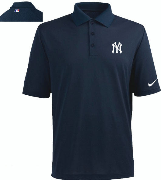 New York Yankees Nike Players Performance Dark Blue Polo - Sports Nut Emporium
