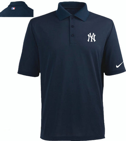 New York Yankees Nike  Players Performance Dark Blue Polo - Sports Nut Emporium
