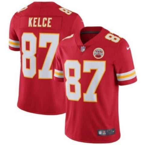 Men's Kansas City Chiefs Travis Kelce Red Vapor Limited Jersey