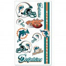 Miami Dolphins temporary tattoos.