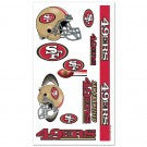 San Fransisco 49er's temporary tattoos.