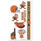 Cleveland Browns temporary tattoos.
