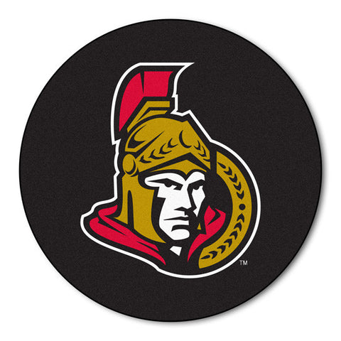 Ottawa Senators puck shaped floor mat - Sports Nut Emporium