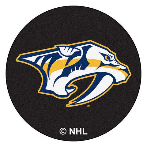 Nashville Predators puck shaped floor mat - Sports Nut Emporium