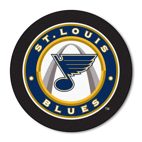 St Louis Blues puck shaped floor mat - Sports Nut Emporium