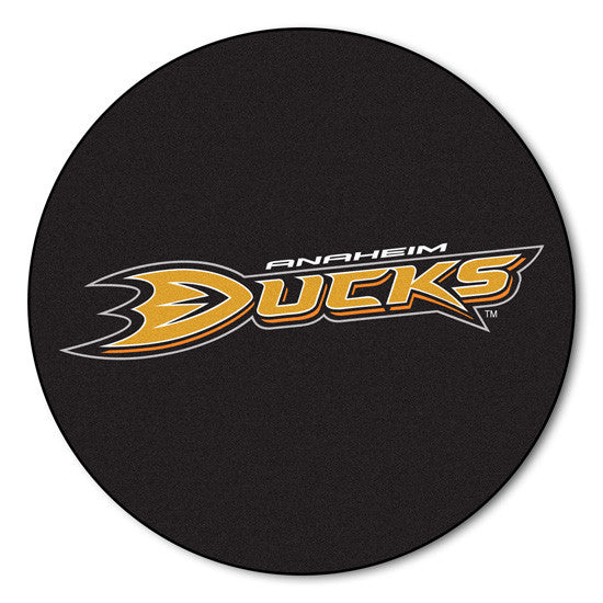 Anaheim Ducks puck shaped floor mat - Sports Nut Emporium