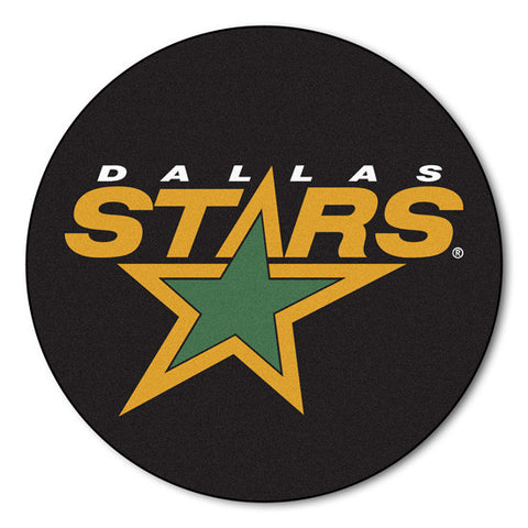 Dallas Stars puck shaped floor mat - Sports Nut Emporium