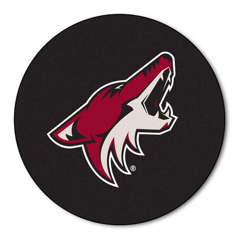 Phoenix Coyetes puck shaped floor mat - Sports Nut Emporium