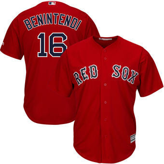 Andrew Benintendi Boston Red Sox Mens Scarlet Majestic jersey - Sports Nut Emporium