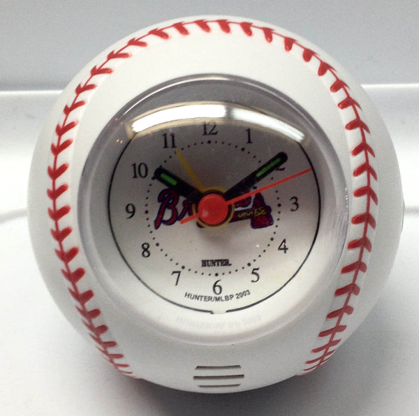Atlanta Braves Baseball Travel Alarm Clock - Sports Nut Emporium