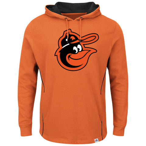 Baltimore Orioles Majestic Cooperstown  Pullover Hoodie - orange - Sports Nut Emporium