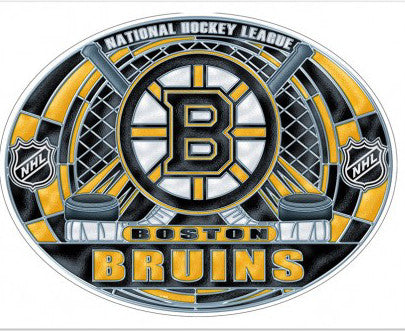 Boston Bruins Multi Use Stained Glass Decal - Sports Nut Emporium