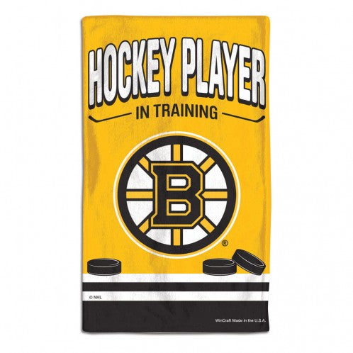Boston Bruins Hockey Player In Training burp Cloth . - Sports Nut Emporium