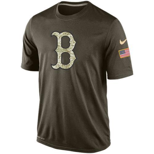 Boston Red Sox Men's  Nike Anthracite Salute to Service Performance Raglan T-Shirt - Sports Nut Emporium