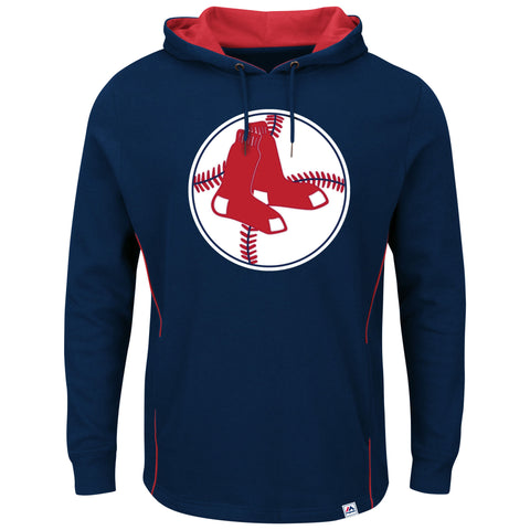 Boston Red Sox Majestic Cooperstown  Pullover Hoodie - Navy - Sports Nut Emporium