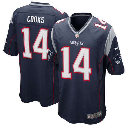New England Patriots Brandin Cooks Nike Navy Blue  Jersey - Sports Nut Emporium
