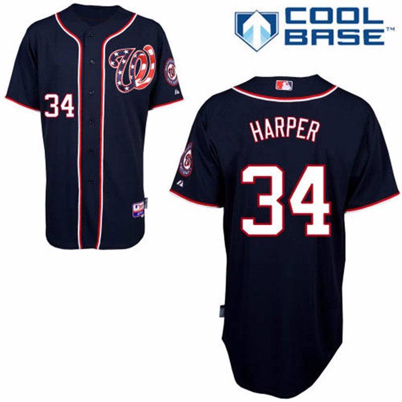 Washington Nationals Bryce Harper Youth Majestic Name & Number T-Shirt