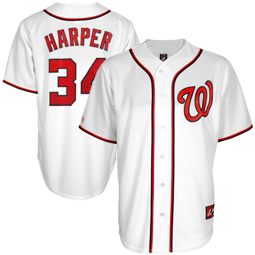 Washington nationals white clearance jersey