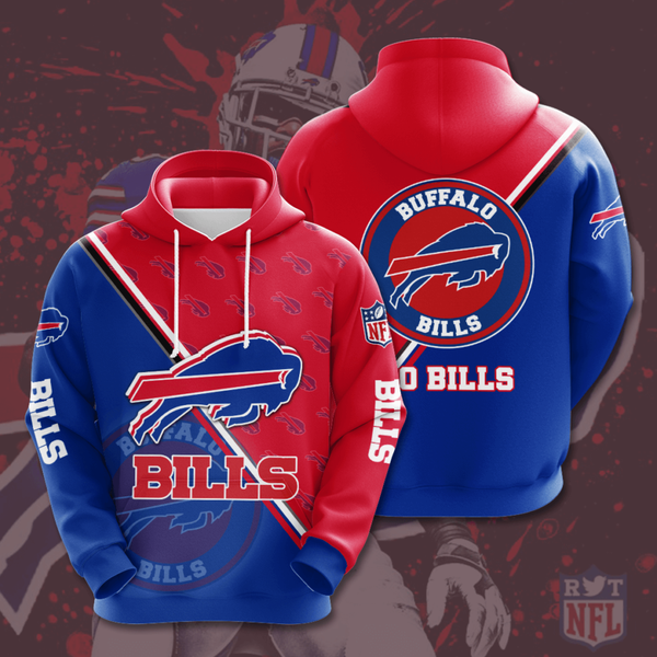 Buffalo Bills Light Weight 3D pullover hoodie