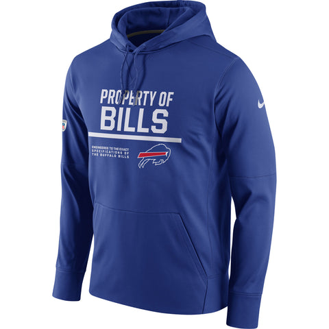 Buffalo Bills Nike Royal Circuit Property Of Performance Pullover Hoodie - Sports Nut Emporium