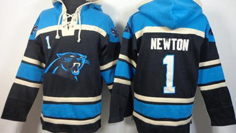 Cam Newton Sawyer Blue Carolina Panthers pullover Hoodie - Sports Nut Emporium