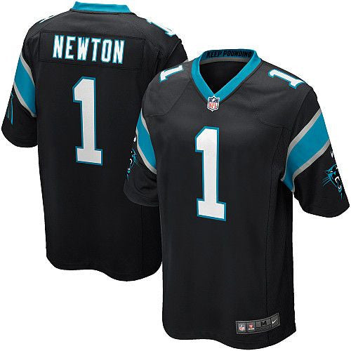 Cam Newton Nike Elite Sewn  NFL football jersey (black) - Sports Nut Emporium