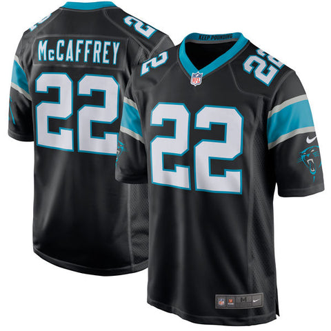 Christian McCaffrey Men's Carolina Panthers Nike Black 2017 Draft Pick Game Jersey - Sports Nut Emporium