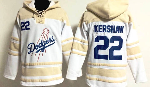 Clayton Kershaw MLB Dodgers Stitched White Flex fit MLB Jersey