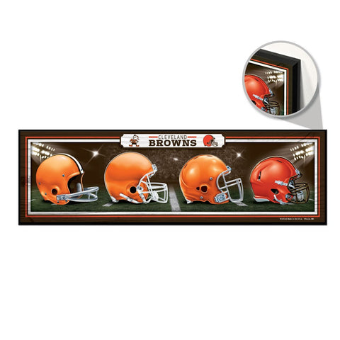 Cleveland browns Helmet Evolution sign - Sports Nut Emporium